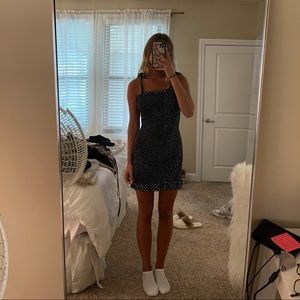 Free people smocked polka dot dress
